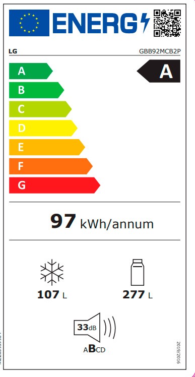 Etiqueta de Eficiencia Energética - GBB92MCB2P