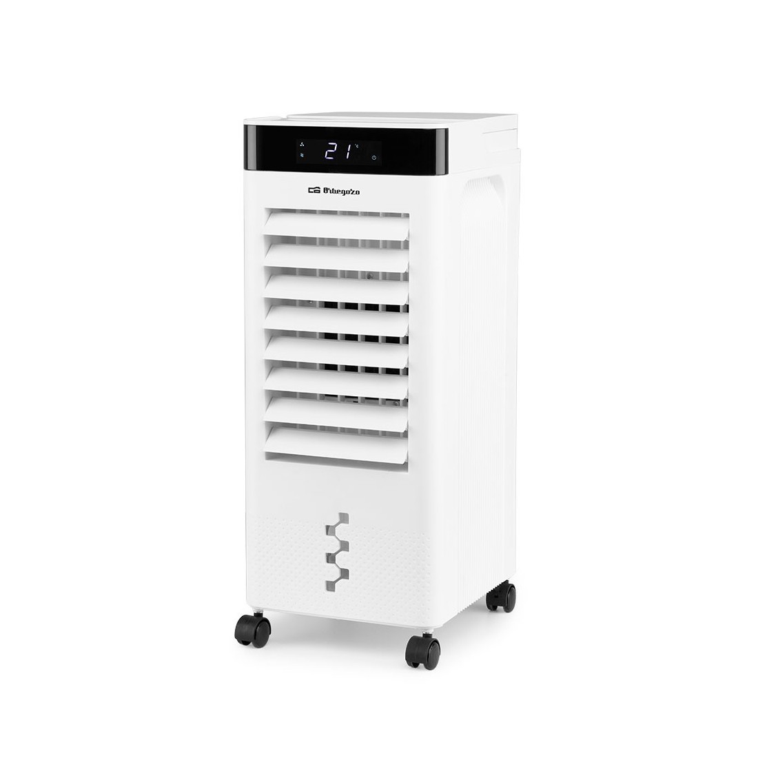 Climatizador - Orbegozo AIR37, 6 Litros, 65 W, Digital, Blanco
