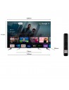 TV QLED - TCL 55C649, 55 pulgadas, 4K HDR Pro, Game Master, Google TV