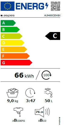 Etiqueta de Eficiencia Energética - AL9400CIDVBX