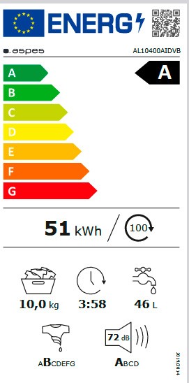 Etiqueta de Eficiencia Energética - AL10400AIDVB
