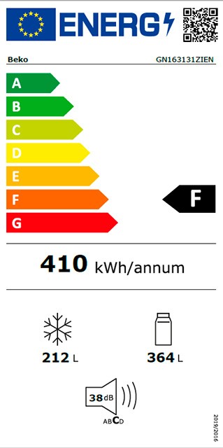 Etiqueta de Eficiencia Energética - GN163131ZIEN
