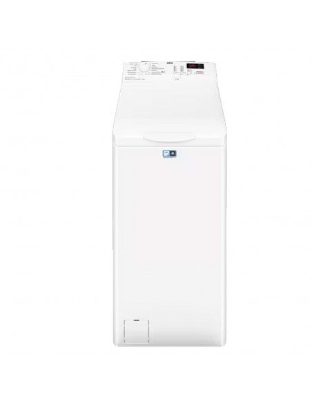 Lavadora Carga Superior - AEG LTN6K6210B, 6 Kg y 1200 RPM, Blanco
