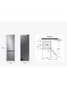 Combi Libre Instalación - Samsung RB34C600CSA/EF, Acero Inoxidable, 1,85 metros,  No-Frost, Wi-Fi