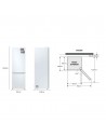 Combi Libre Instalación - Samsung RB38C605CWW/EF, Blanco, 2,03 metros,  No-Frost,Wi-Fi