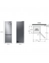 Combi Libre Instalación -  Samsung RB38C675CS9/EF, Acero Inoxidable, 2,03 metros,  No-Frost, Wi-Fi