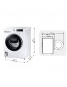 Lavadora Libre Instalación - Samsung W90T684DLE/S3 , 9 kg, 1400 rpm, Blanco, AddWash Autodose, Wi-Fi