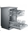 Lavavajillas Libre Instalación - Samsung DW60M6050FS/EC, 14 servicios, 44 dB, 60 cm, 3ªBandeja, Inox