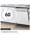Lavavajillas Libre Instalación - Samsung DW60M6050FS/EC, 14 servicios, 44 dB, 60 cm, 3ªBandeja, Inox