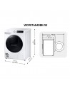 Lavadora Secadora Libre Instalación -Samsung WD90T654DBE/S3, 9/6Kg, Wi-Fi, 1400 RPM,  AddWash, EcoBubble, WiFi, Blanco