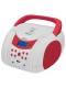 Radio CD - Nevir NVR-483UB,Blanco Rojo, Bluetooth
