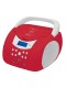 Radio CD - Nevir NVR-483UB,Rojo Blanco, Bluetooth