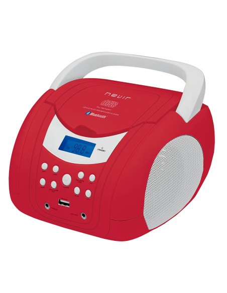 Radio CD - Nevir NVR-483UB,Rojo...