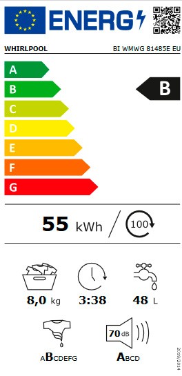 Etiqueta de Eficiencia Energética - BI WMWG 81485E EU