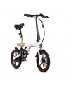 Bicicleta eléctrica - Youin Rio BK0500, Plegable, 250 W, Hasta 25 km/h, Autonomía 45 km, Blanca