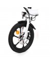 Bicicleta eléctrica - Youin Rio BK0500, Plegable, 250 W, Hasta 25 km/h, Autonomía 45 km, Blanca