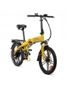 Bicicleta eléctrica - Youin  Valencia  BK1100, 250 W, Hasta 25 km/h, Autonomía 45 km, Amarilla