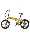 Bicicleta eléctrica - Youin  Valencia  BK1100, 250 W, Hasta 25 km/h, Autonomía 45 km, Amarilla