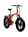 Bicicleta eléctrica - Youin Dubai BK1600O , 250 W, Hasta 25 km/h, Autonomía 45 km, Naranja