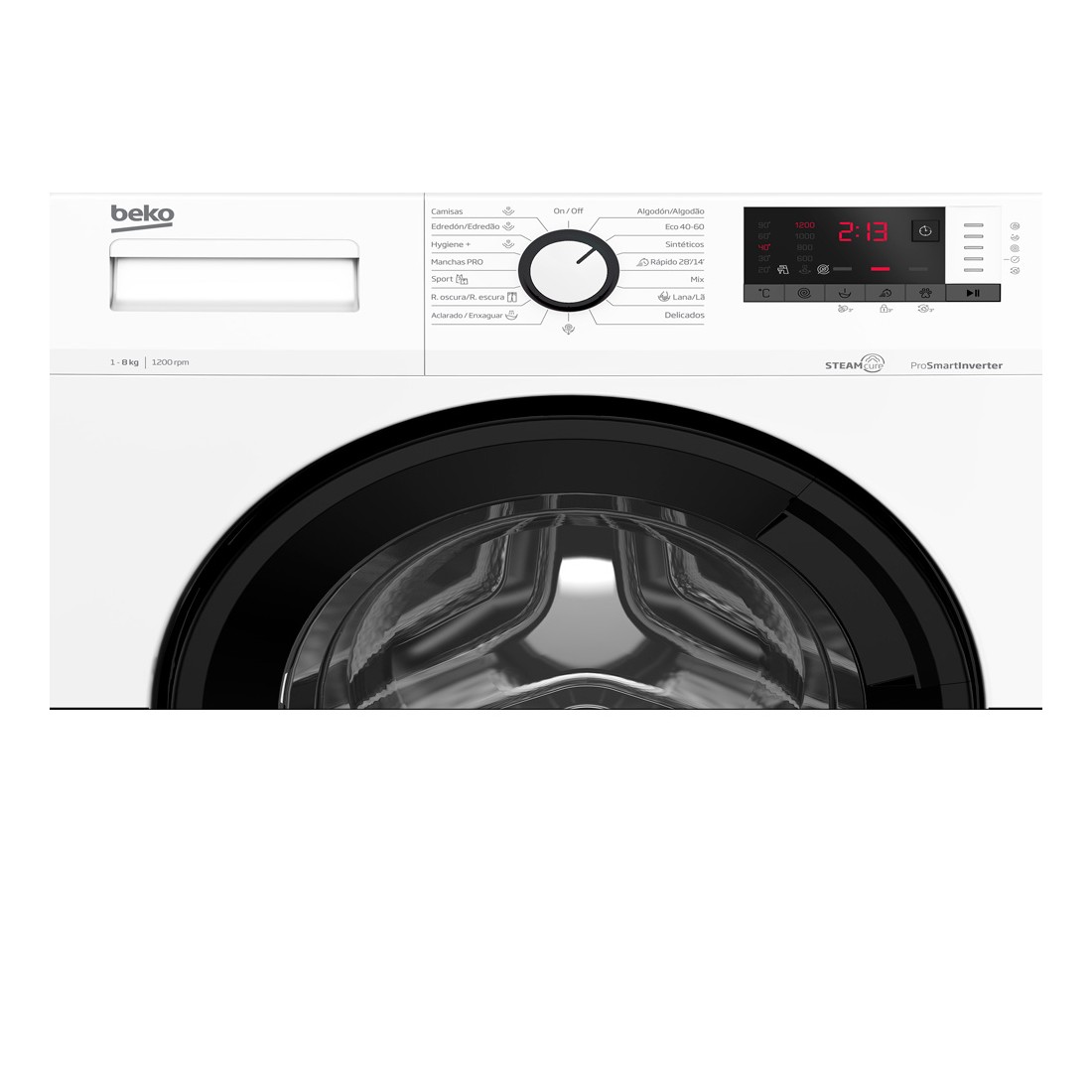 Lavadora Libre Instalación - Beko WRA 8615 XW, 8 kg, 1200 rpm