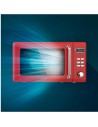 Microondas Libre Instalación - Cecotec ProClean 5110 Retro, 700 W, 20 litros, Grill, Rojo
