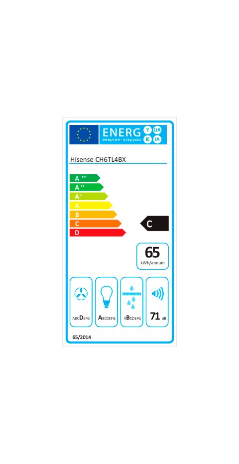 Etiqueta de Eficiencia Energética - CH6TL4BX