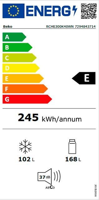 Etiqueta de Eficiencia Energética - RCHE300K40WN