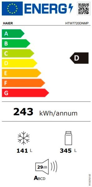 Etiqueta de Eficiencia Energética - 34005300