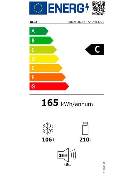 Etiqueta de Eficiencia Energética - B5RCNE366HG