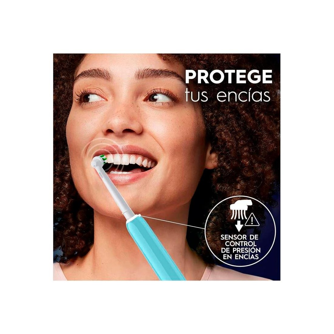 Cepillo de Dientes Eléctrico - Oral-B Pro1 Duo Turquesa + Negro