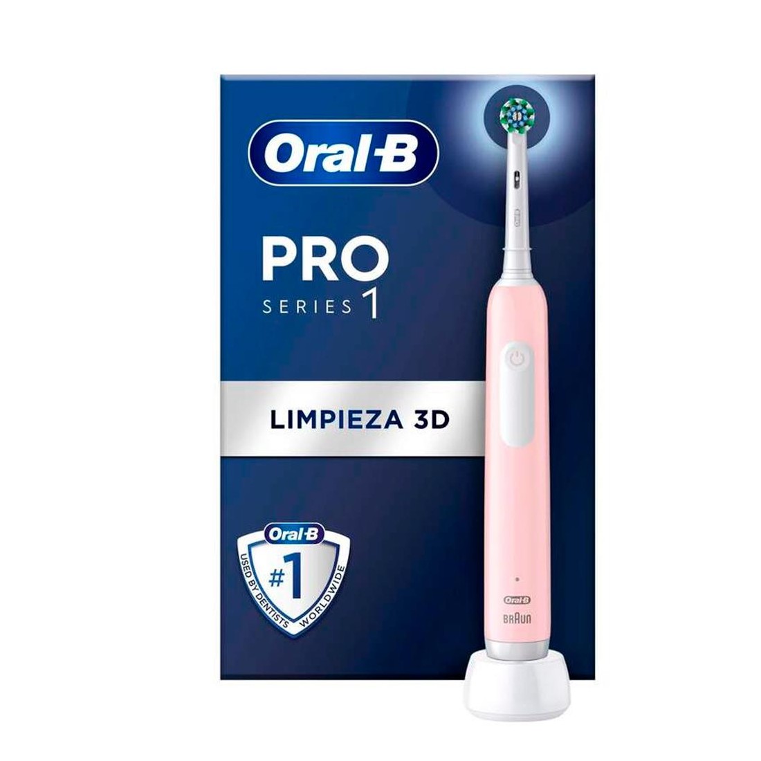Cepillo de Dientes Eléctrico - Oral-B Pro 1, Rosa