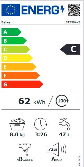 Etiqueta de Eficiencia Energética - 3TS984XE