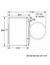 Lavadora Secadora Libre Instalación -Bosch WDU8H542ES, 10/6Kg, 1400 RPM, Blanco