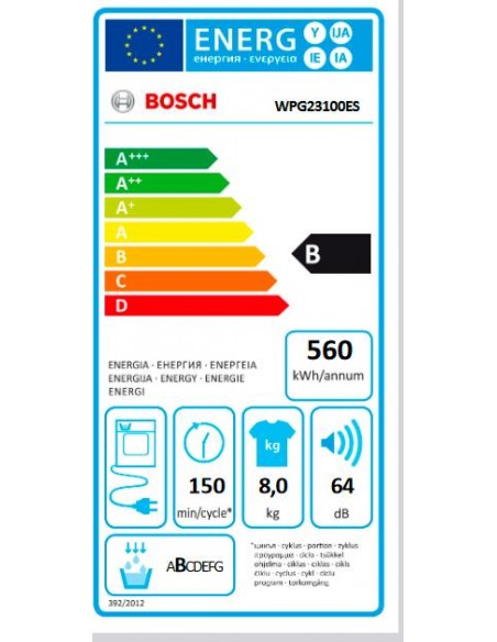 Secadora Condensación - Bosch...