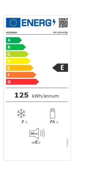 Etiqueta de Eficiencia Energética - RR106D4CBE
