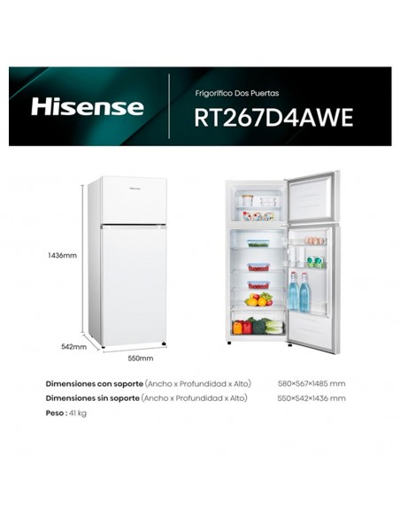 Frigorífico Dos Puertas - Hisense...