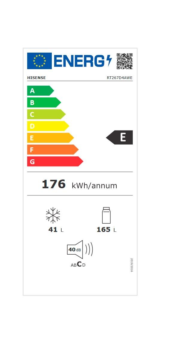Etiqueta de Eficiencia Energética - RT267D4AWE