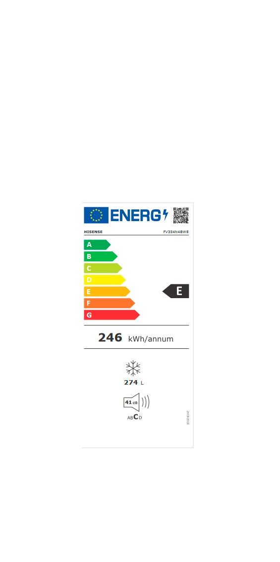 Etiqueta de Eficiencia Energética - FV354N4BWE