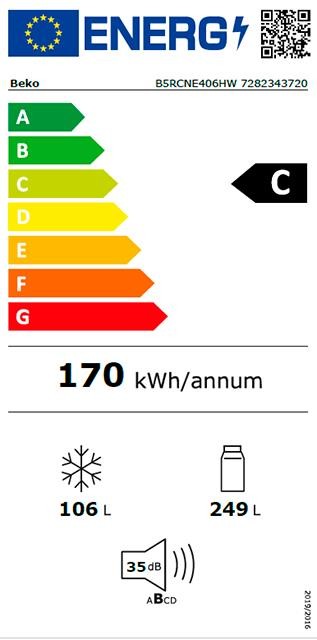 Etiqueta de Eficiencia Energética - B5RCNE406HW