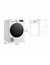 Lavadora Secadora Libre Instalación -LG F4DR6011AGW, 11/6Kg, 1400 RPM, Vapor, Blanco