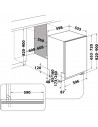 Lavavajillas Integrable -  Whirlpool W2I HD526 A, 14 servicios, 46 dB, 60cm