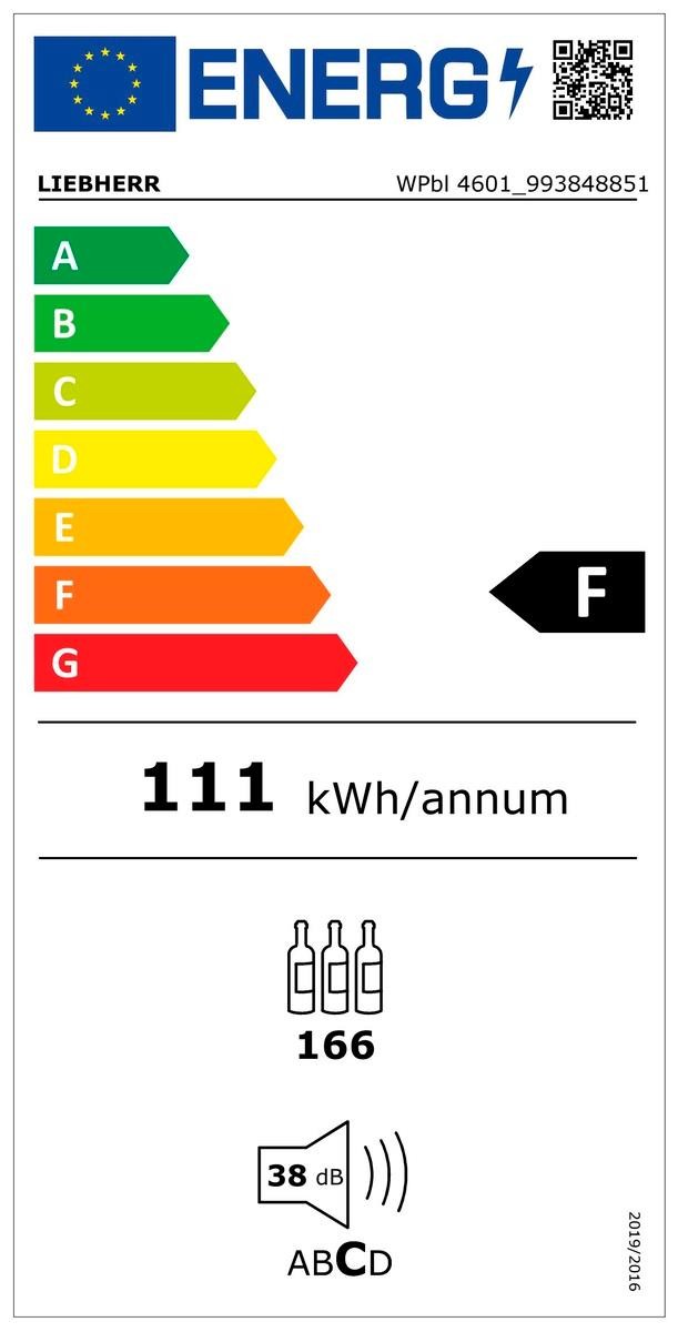 Etiqueta de Eficiencia Energética - WPbl 4601