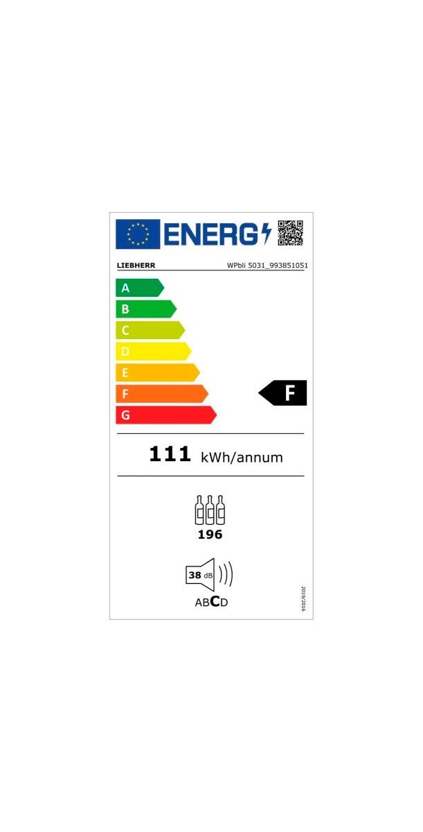 Etiqueta de Eficiencia Energética - Wpbli 5031