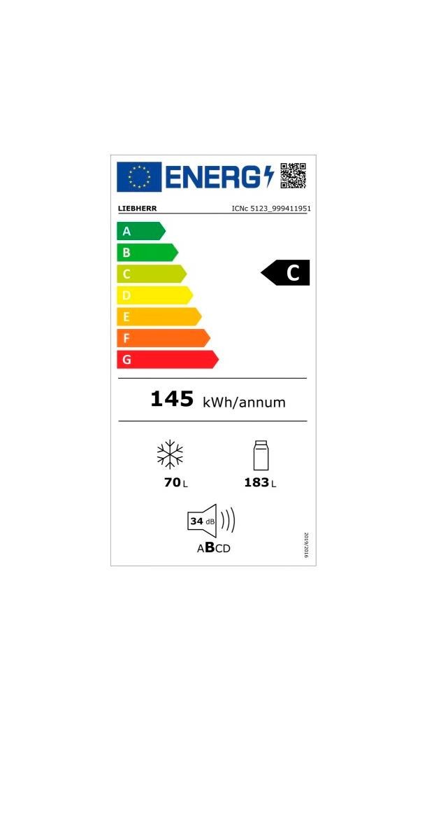 Etiqueta de Eficiencia Energética - ICNc 5123