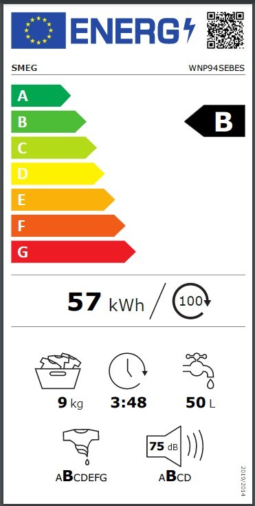 Etiqueta de Eficiencia Energética - WNP94SEBES