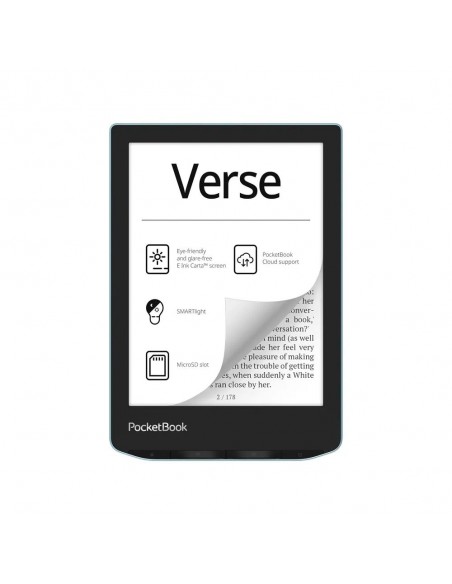 Lector de Libros Electrónicos - PocketBook Verse Bright Blue, 6, 8 GB