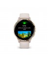 Smartwatch - Garmin  Venu 3S, Ivory + Soft Gold, 41mm