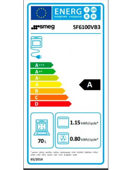 Horno Multifunción -  Smeg SF6100VB3,...