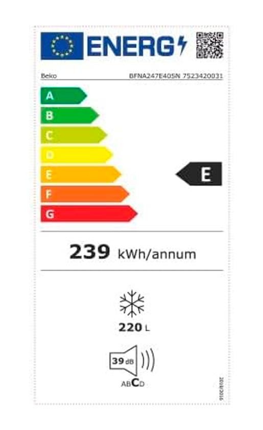 Etiqueta de Eficiencia Energética - BFNA247E40SN