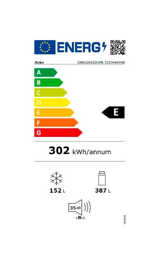 Etiqueta de Eficiencia Energética - GNE60542DXPN